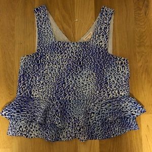 Rebecca Taylor Leo Fever Ruffle Top